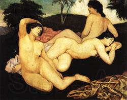 Emile Bernard After the Bath France oil painting art